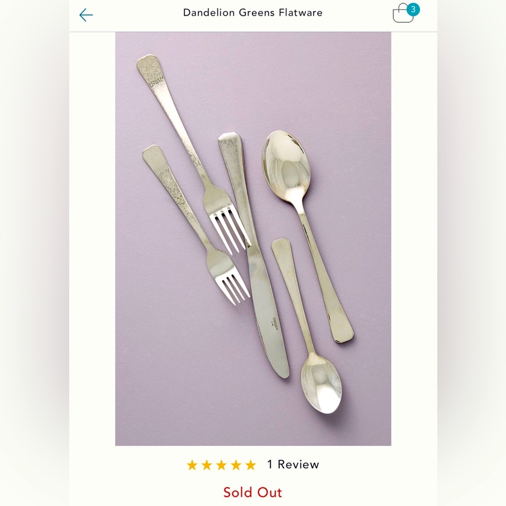 Dandelion Greens Flatware sets